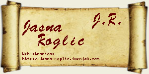 Jasna Roglić vizit kartica